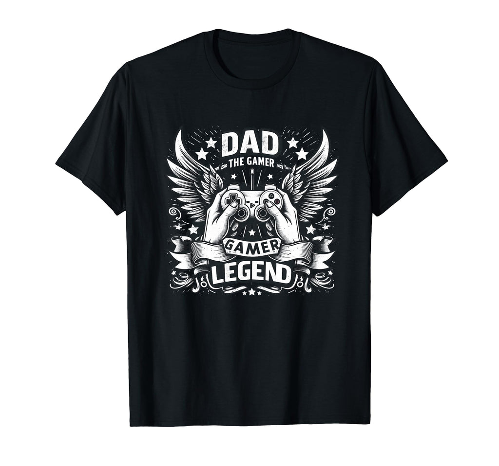 Gamer Dad Game Controller Gaming Video Game T-Shirt - Graphic Print Unisex - T-Shirt, Sweatshirt, Hoodie