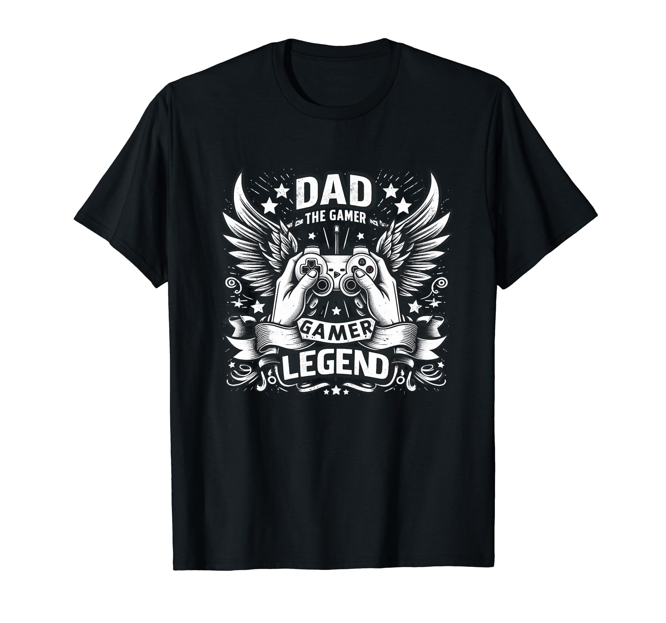 Gamer Dad Game Controller Gaming Video Game T-Shirt - Graphic Print Unisex - T-Shirt, Sweatshirt, Hoodie