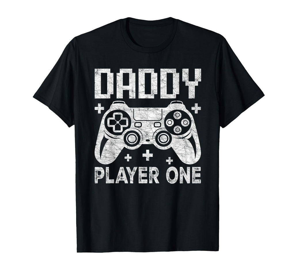 Gamer Dad Fathers Day Daddy Player One T-Shirt - Graphic Print Unisex - T-Shirt, Sweatshirt, Hoodie