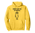 Dont Get Pickle Funny Baseball Pun Hoodie - Casual Everyday Wear Unisex - T-Shirt, Sweatshirt, Hoodie