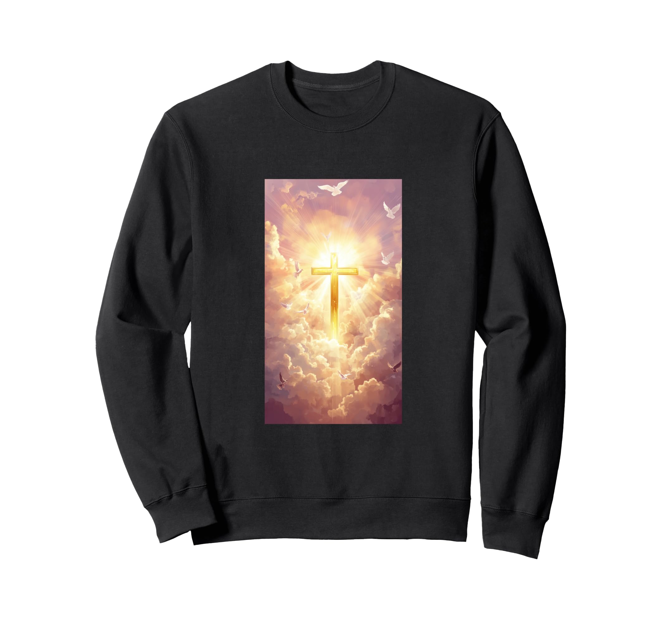 Gothic Cross Grunge Aesthetic Y2K Sweatshirt - Streetwear Style for Adults - T-Shirt, Sweatshirt, Hoodie