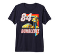 Transformers Bumblebee 84 Rainbow Stripe T-Shirt - Streetwear Style Unisex - T-Shirt, Sweatshirt, Hoodie