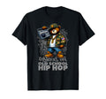 Raised Old School Hip Hop Teddy Bear 80S T-Shirt - Minimalist Print Unisex - T-Shirt, Sweatshirt, Hoodie
