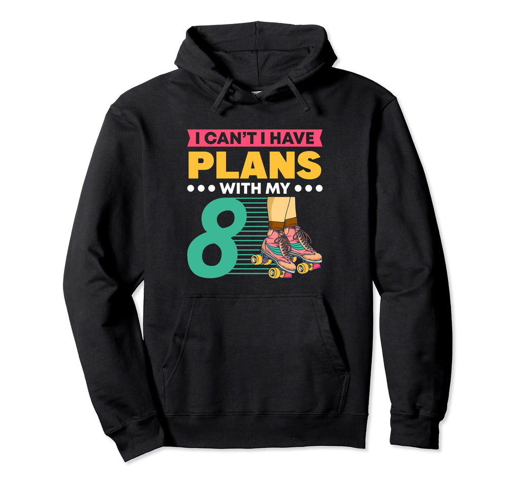 80S Party Roller Skating Rollerskate Hoodie - Trendy Graphic Men Women - T-Shirt, Sweatshirt, Hoodie