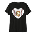 Baseball Heart Mom Mama Mothers Day T-Shirt - Custom Art Print for Adults - T-Shirt, Sweatshirt, Hoodie