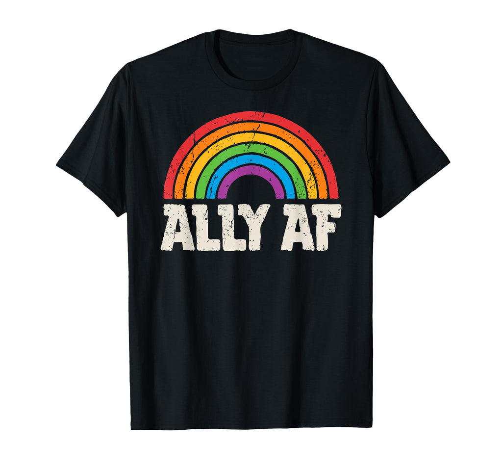 Lgbtq Ally Af Lesbian Gay Pride Lgbt T-Shirt - Unique Graphic Men Women - T-Shirt, Sweatshirt, Hoodie