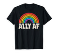 Lgbtq Ally Af Lesbian Gay Pride Lgbt T-Shirt - Unique Graphic Men Women - T-Shirt, Sweatshirt, Hoodie