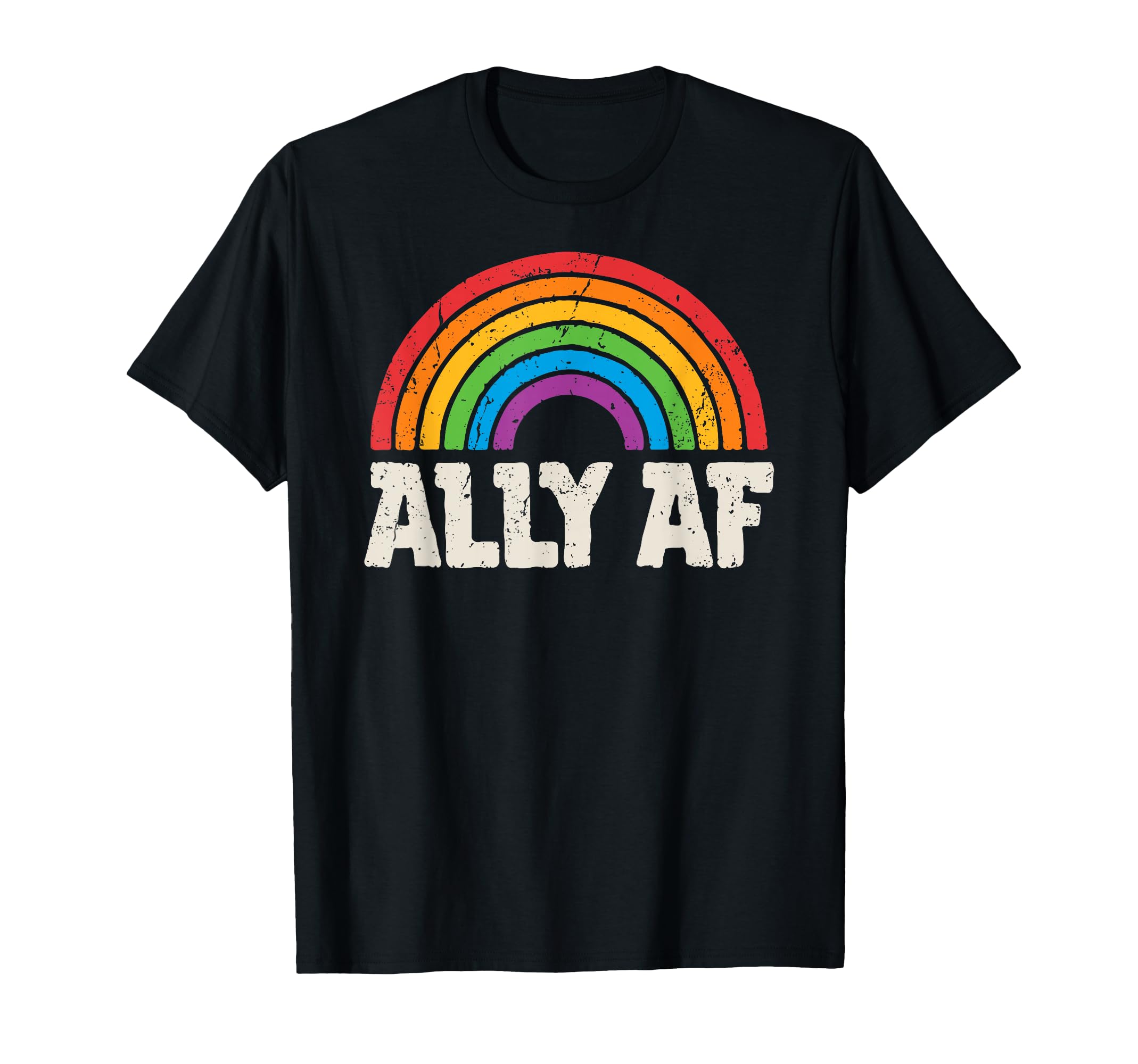 Lgbtq Ally Af Lesbian Gay Pride Lgbt T-Shirt - Unique Graphic Men Women - T-Shirt, Sweatshirt, Hoodie