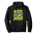 No Kings America Psychedelic 60S Hoodie - Custom Art Print for Adults - T-Shirt, Sweatshirt, Hoodie