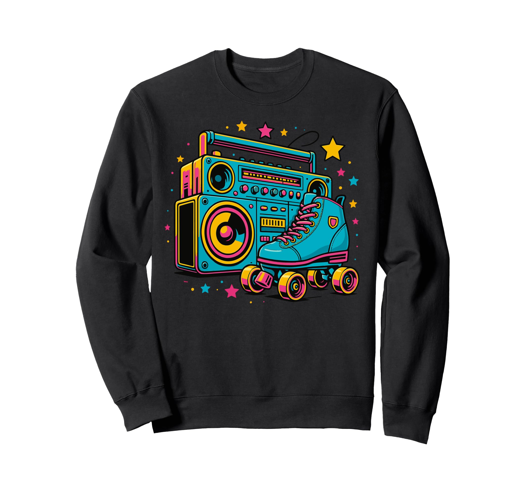 Rollerskates Funny 80S Roller Sweatshirt - Custom Art Print Men Women - T-Shirt, Sweatshirt, Hoodie
