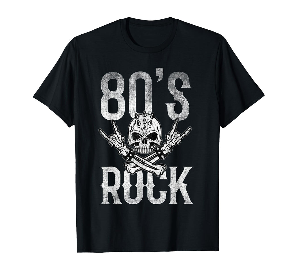 80S Rock And Roll Distressed Music T-Shirt - Unique Graphic Men Women - T-Shirt, Sweatshirt, Hoodie