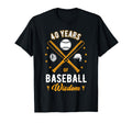 40 Years Baseball Wisdom Sport 40Th T-Shirt - Custom Art Print Unisex - T-Shirt, Sweatshirt, Hoodie