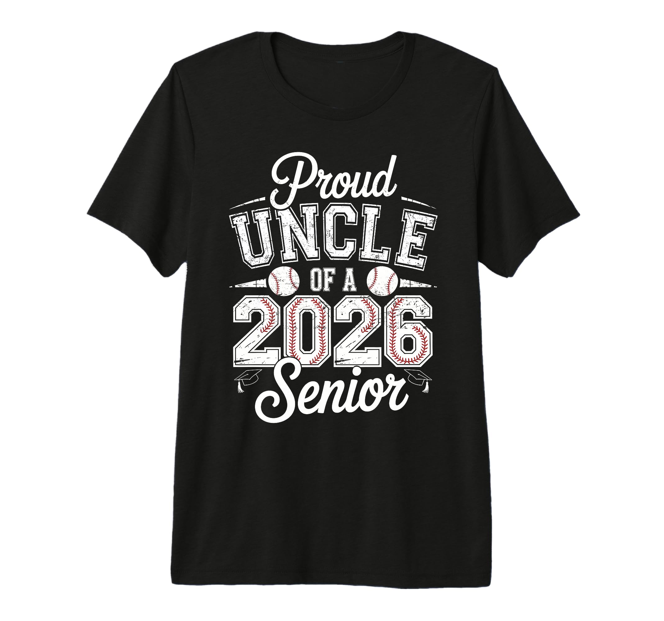 Proud Uncle 2026 Senior Baseball T-Shirt - Unique Graphic Men Women - T-Shirt, Sweatshirt, Hoodie