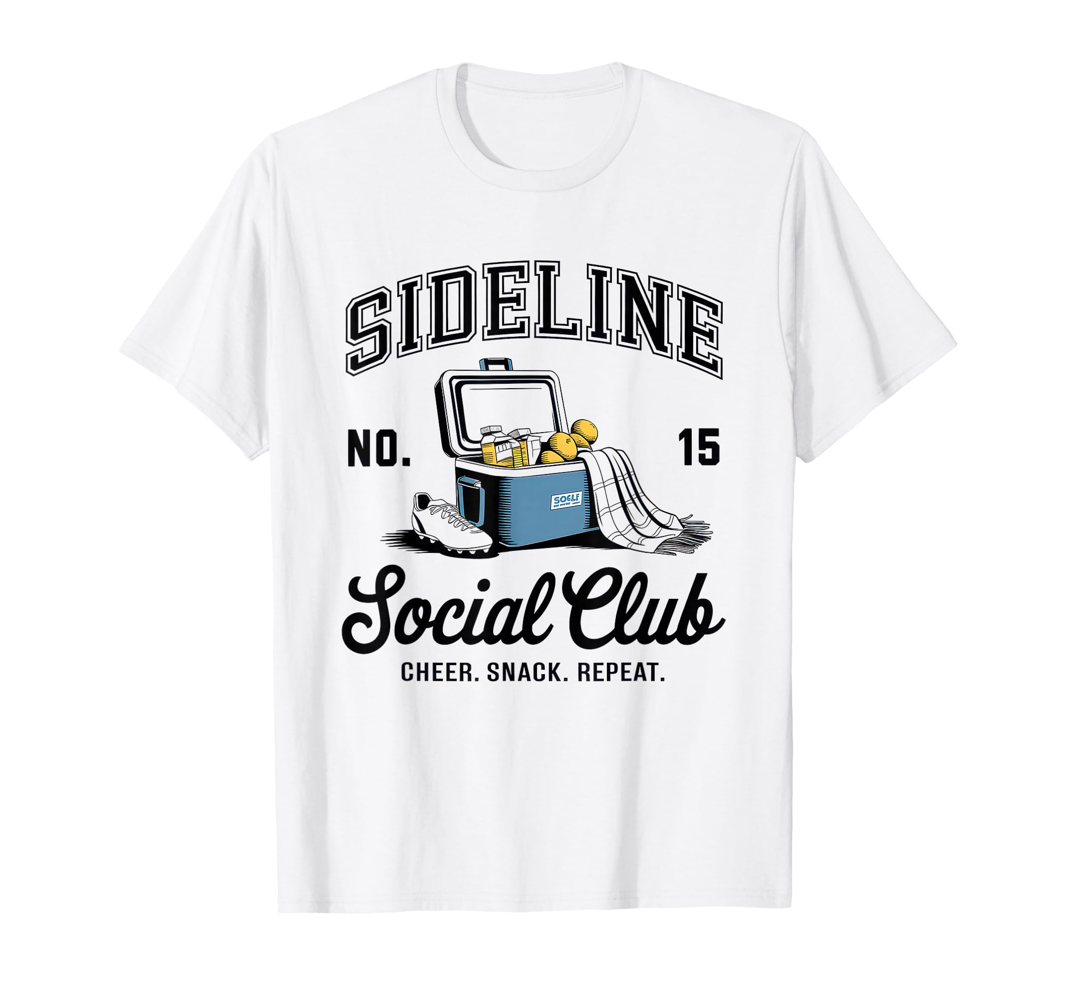 Sideline Social Club Soccer Mom Game Day T-Shirt - Custom Art Print Unisex - T-Shirt, Sweatshirt, Hoodie
