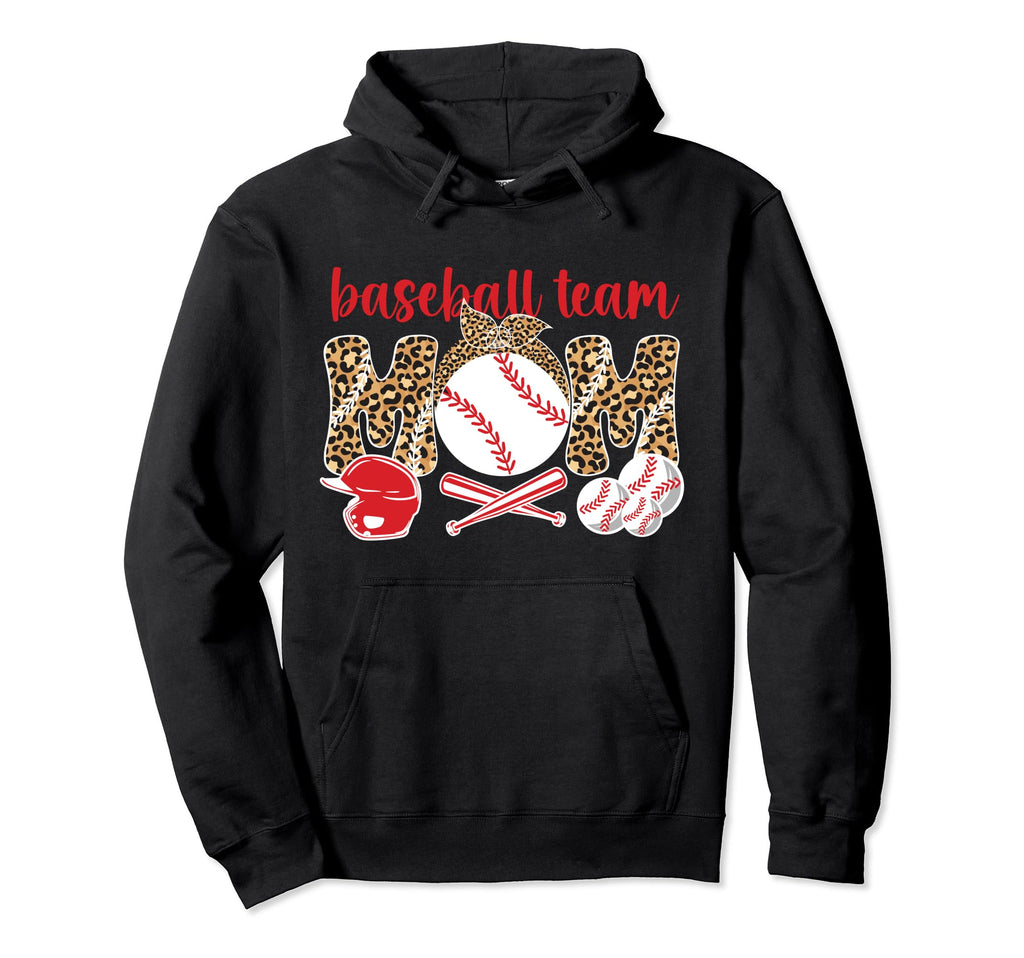 Baseball Team Mom Baseball Team Mama Hoodie - Custom Art Print for Adults - T-Shirt, Sweatshirt, Hoodie