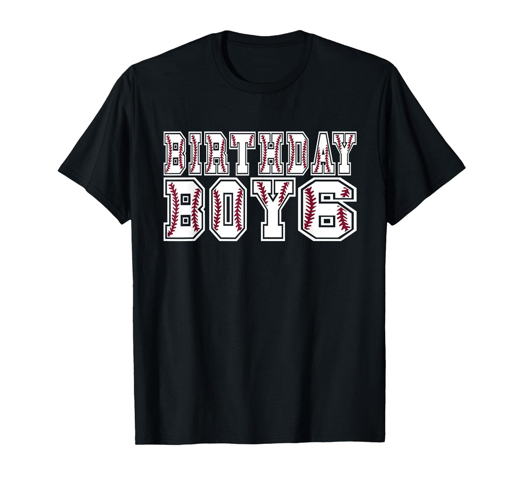 6Th Birthday 6 Years Old Baseball Theme T-Shirt - Trendy Graphic Unisex - T-Shirt, Sweatshirt, Hoodie