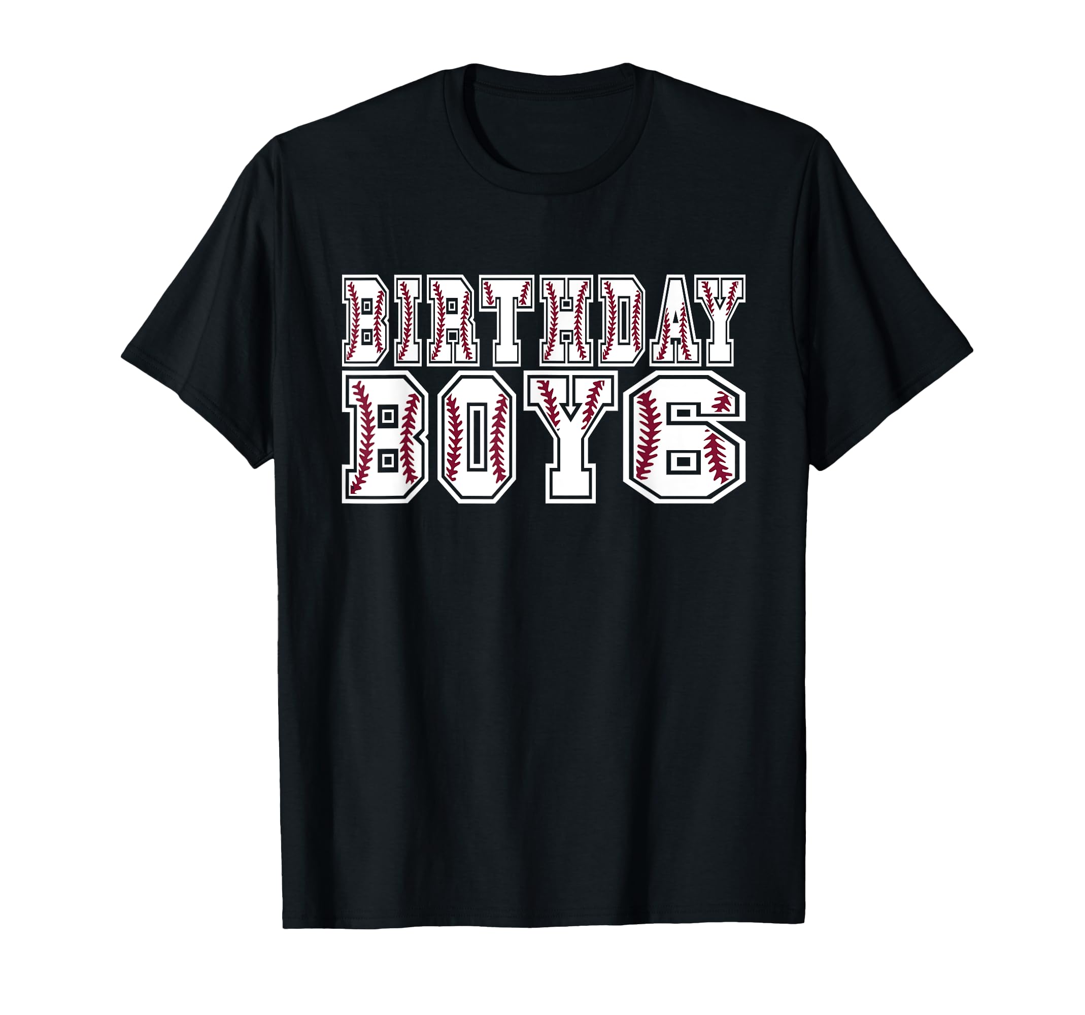 6Th Birthday 6 Years Old Baseball Theme T-Shirt - Trendy Graphic Unisex - T-Shirt, Sweatshirt, Hoodie
