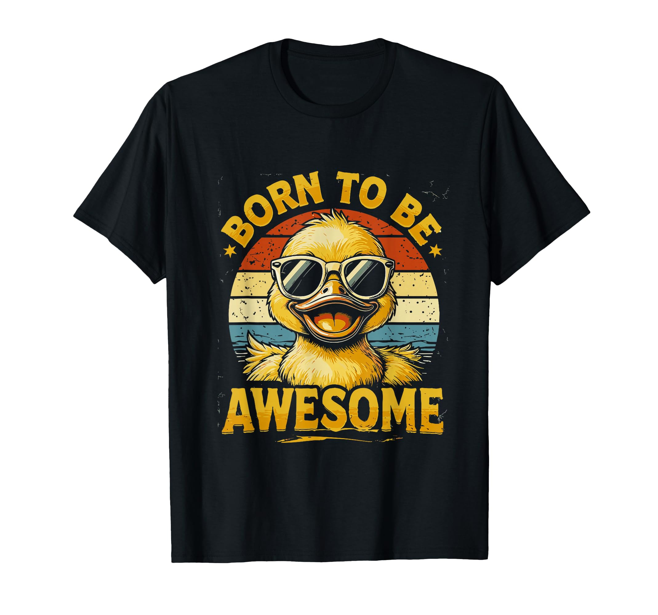 Born To Be Awesome Duck Stuff Ducks T-Shirt - Custom Art Print Men Women - T-Shirt, Sweatshirt, Hoodie