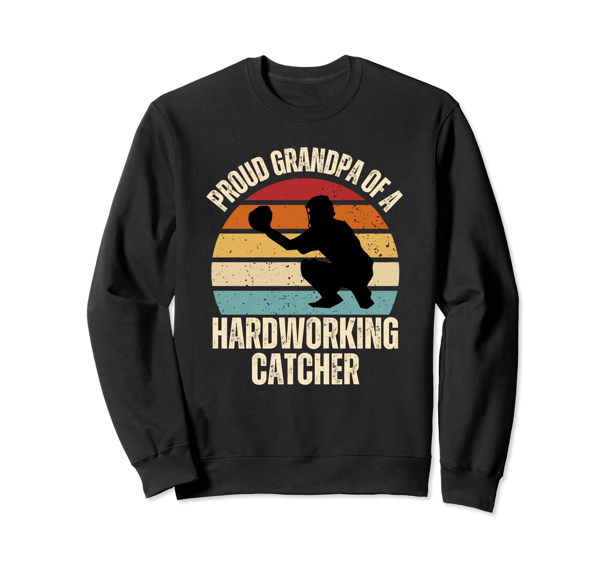 Baseball Player Proud Grandpa Papa Sweatshirt - Unique Graphic for Adults - T-Shirt, Sweatshirt, Hoodie