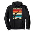 Bass Guitar Master Distressed Grunge Hoodie - Custom Art Print for Adults - T-Shirt, Sweatshirt, Hoodie