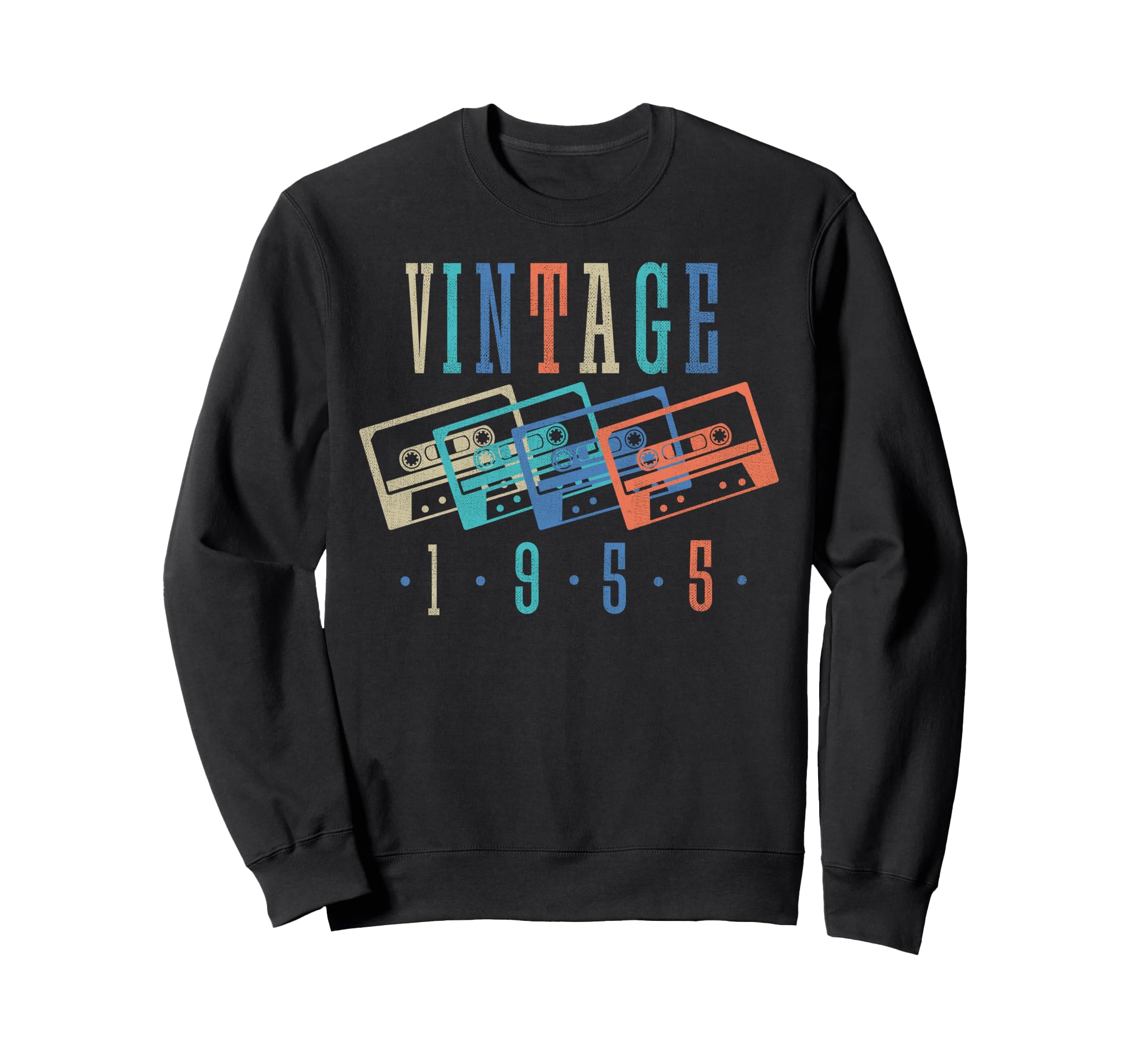 1955 Cassette Tape Birthday Sweatshirt - Custom Art Print Men Women - T-Shirt, Sweatshirt, Hoodie