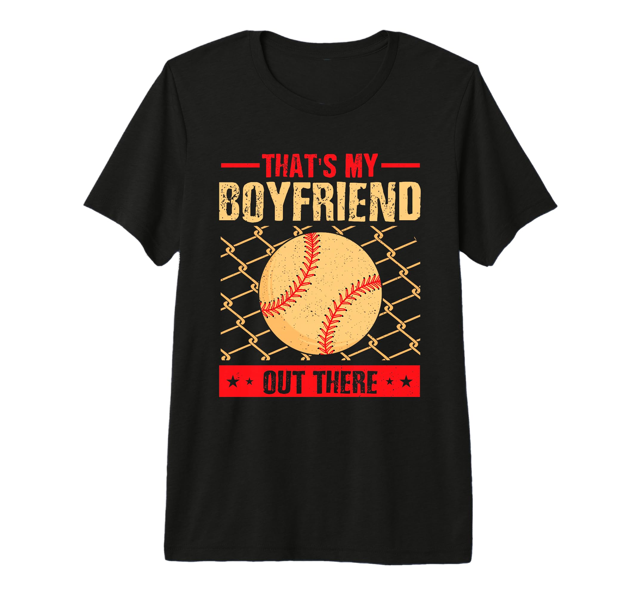 Funny Baseball Girlfriend Baseball T-Shirt - Fun Novelty Design for Adults - T-Shirt, Sweatshirt, Hoodie