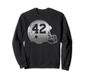 Football 42 Jersey Number Sweatshirt - Fun Novelty Design Unisex - T-Shirt, Sweatshirt, Hoodie