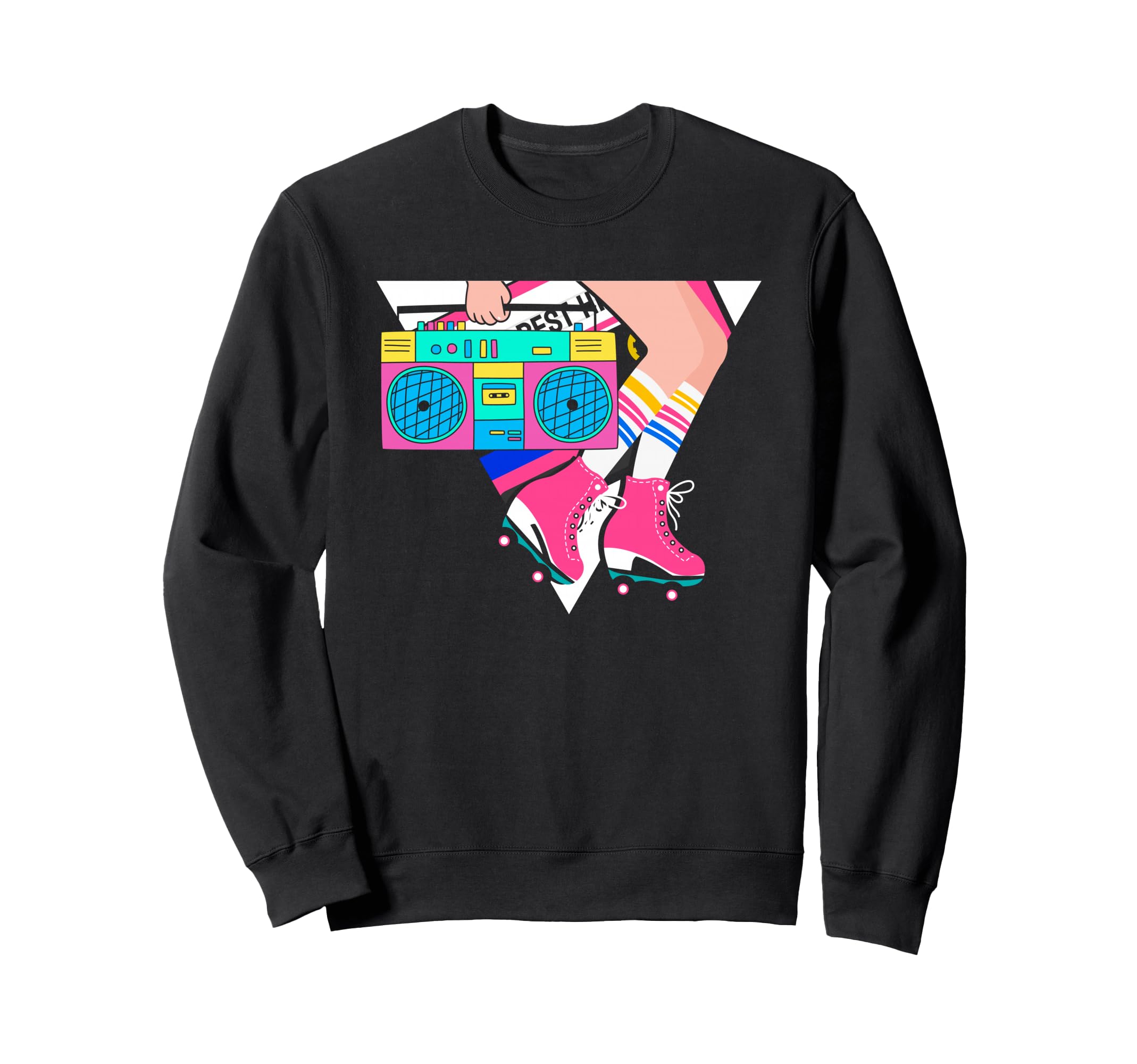 Roller Disco Skating 80S Roller Sweatshirt - Graphic Print Men Women - T-Shirt, Sweatshirt, Hoodie