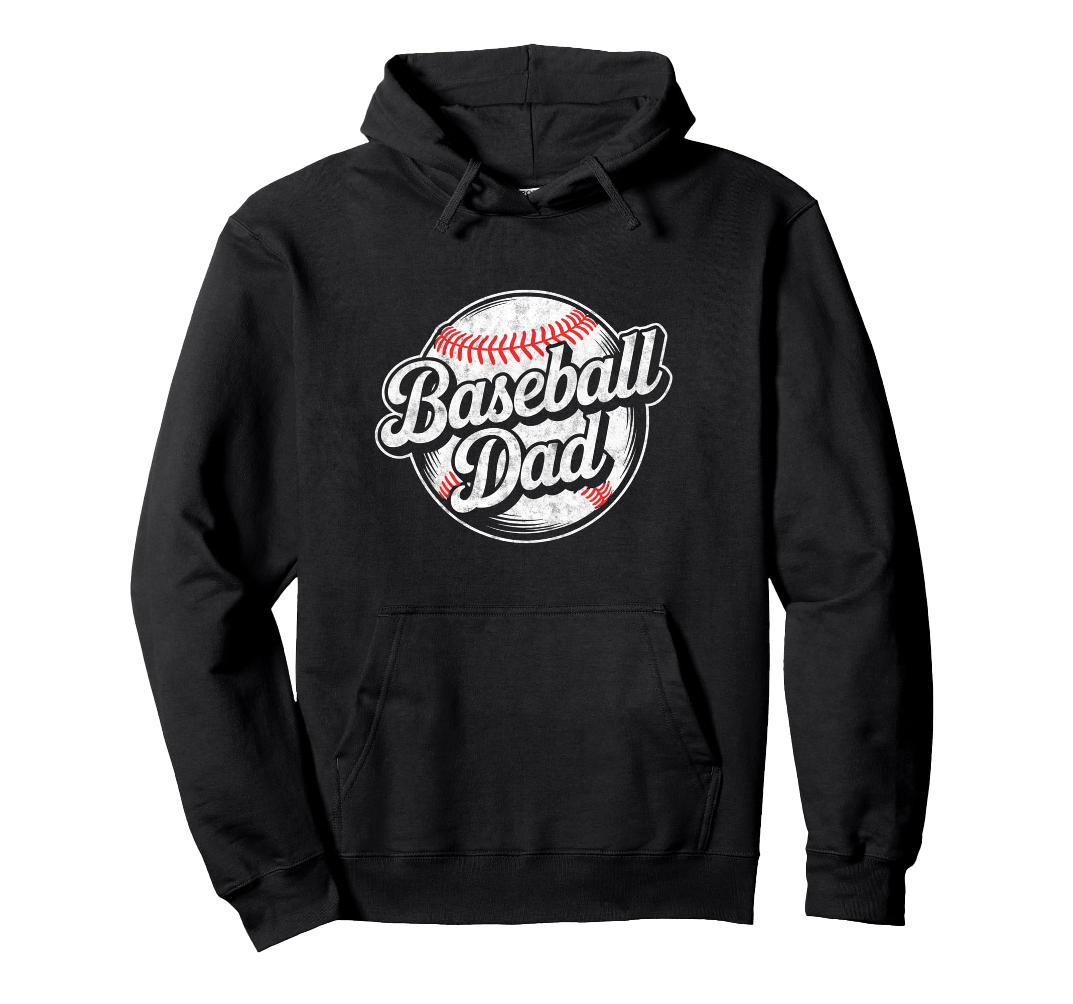 Baseball Dad Happy Fathers Day Dad Hoodie - Novelty Apparel Men Women - T-Shirt, Sweatshirt, Hoodie