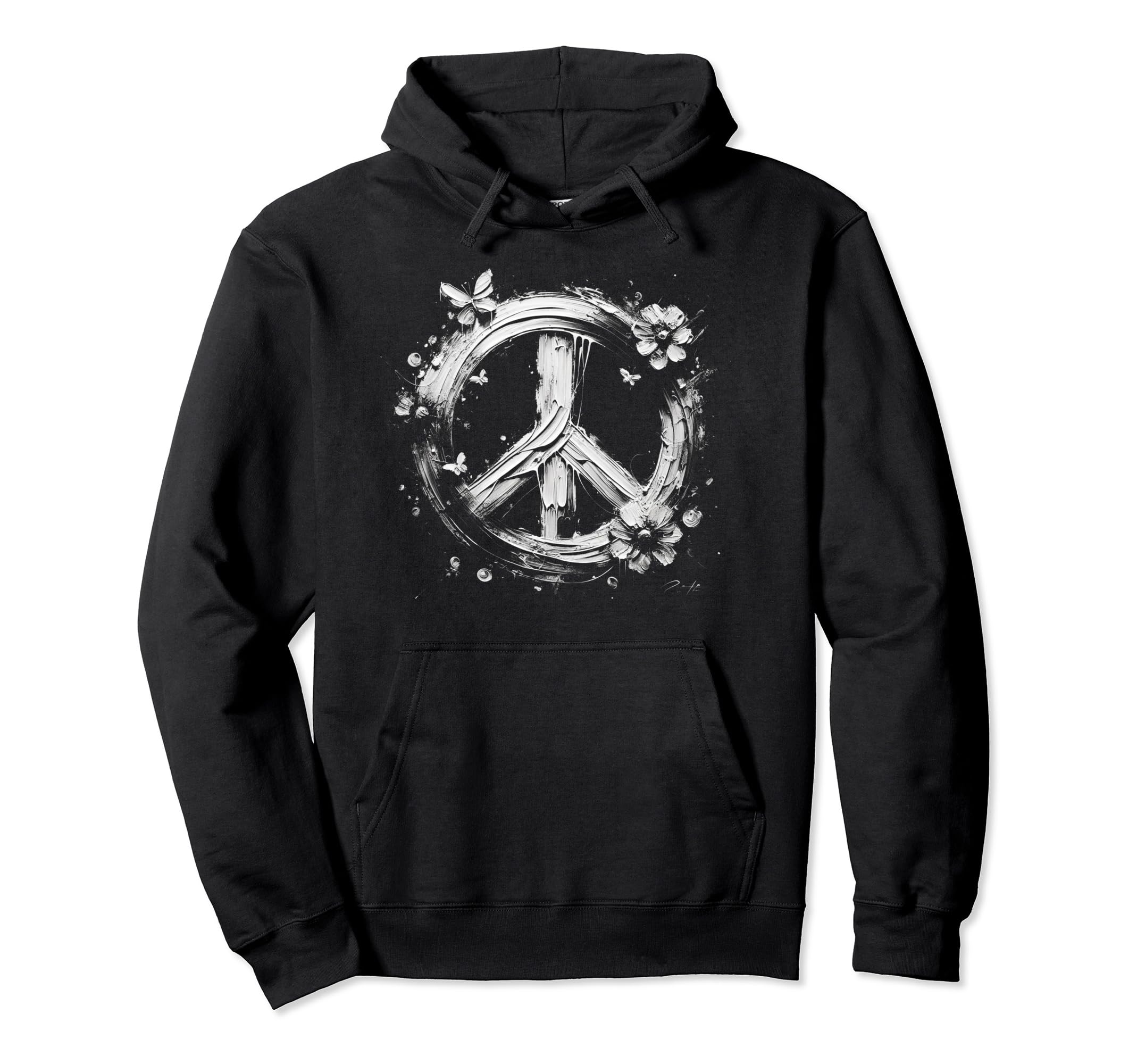 60S 70S Peace Love And Groovy Hoodie - Casual Everyday Wear for Adults - T-Shirt, Sweatshirt, Hoodie