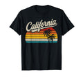 California Sunset Palm Trees Summer T-Shirt - Aesthetic Graphic Men Women - T-Shirt, Sweatshirt, Hoodie