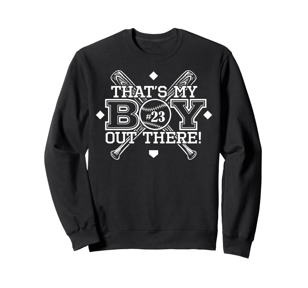 Baseball Mom Dad Thats My Proud Parent Sweatshirt - Graphic Print Unisex - T-Shirt, Sweatshirt, Hoodie
