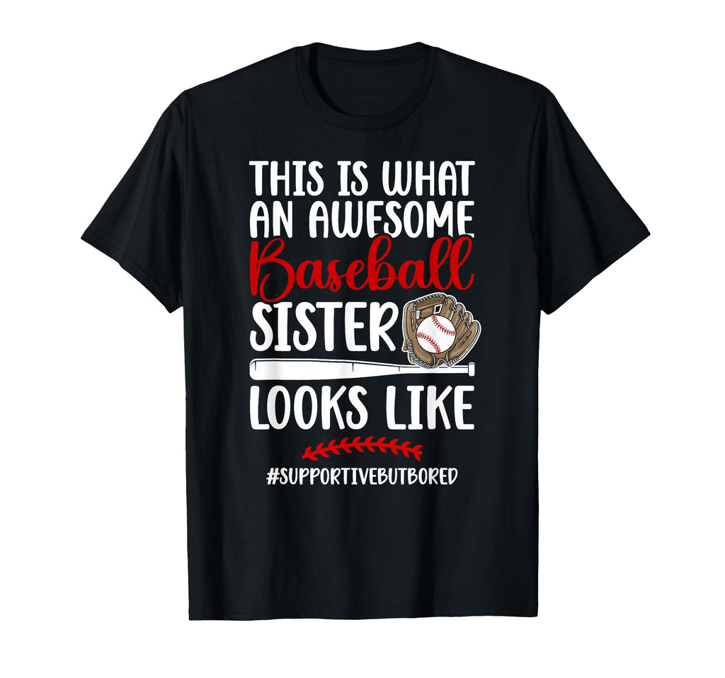 Awesome Baseball Sister Baseball Player T-Shirt - Trendy Graphic Men Women - T-Shirt, Sweatshirt, Hoodie