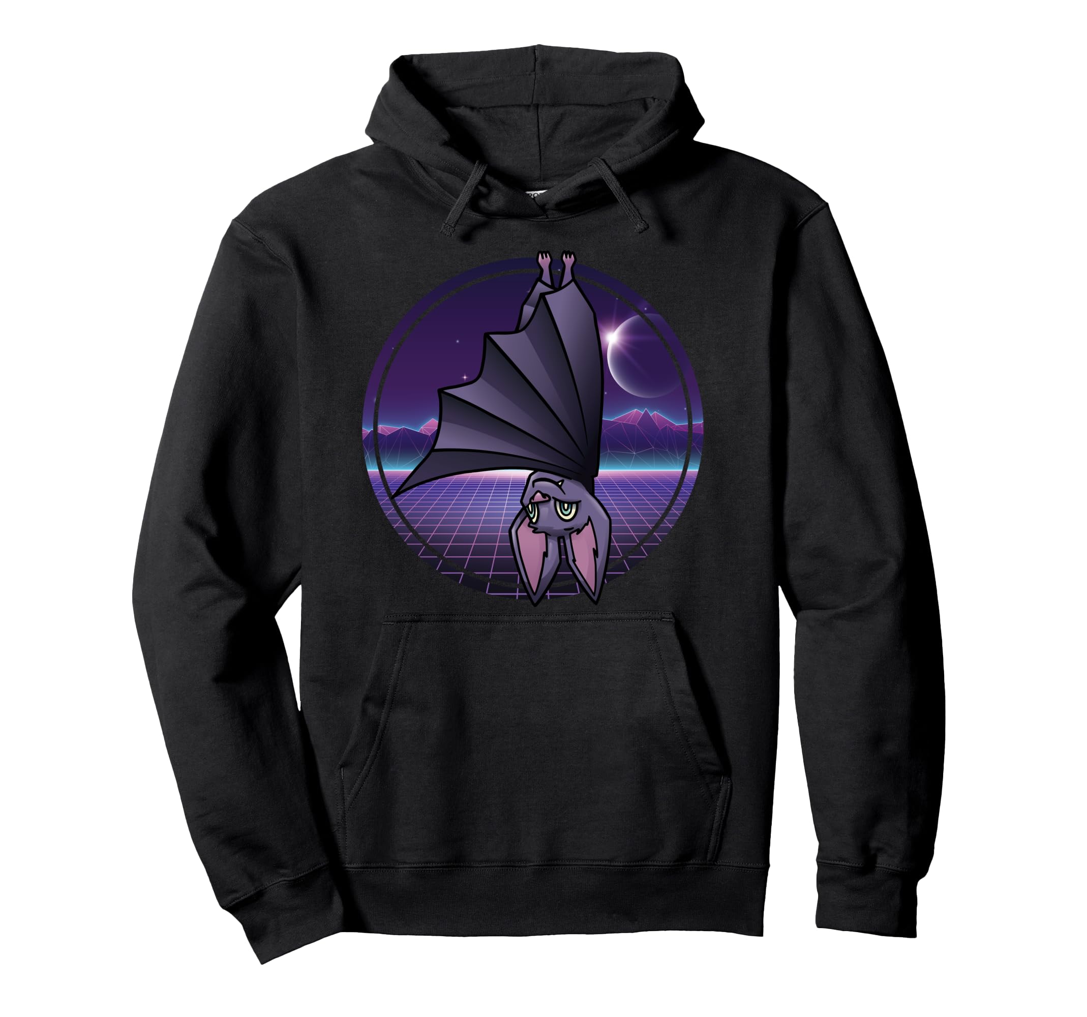 Kawaii Anime Bat Japanese Aesthetics Hoodie - Custom Art Print Men Women - T-Shirt, Sweatshirt, Hoodie
