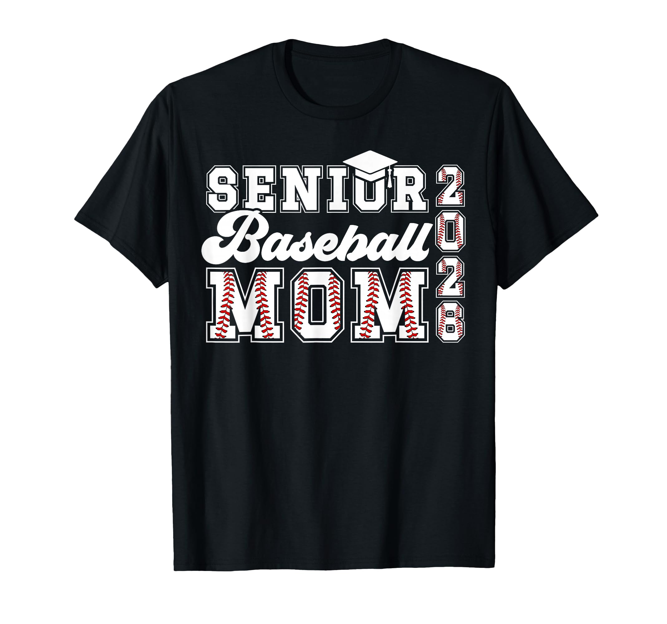 Baseball Senior Mom 2026 Baseball T-Shirt - Unique Graphic for Adults - T-Shirt, Sweatshirt, Hoodie