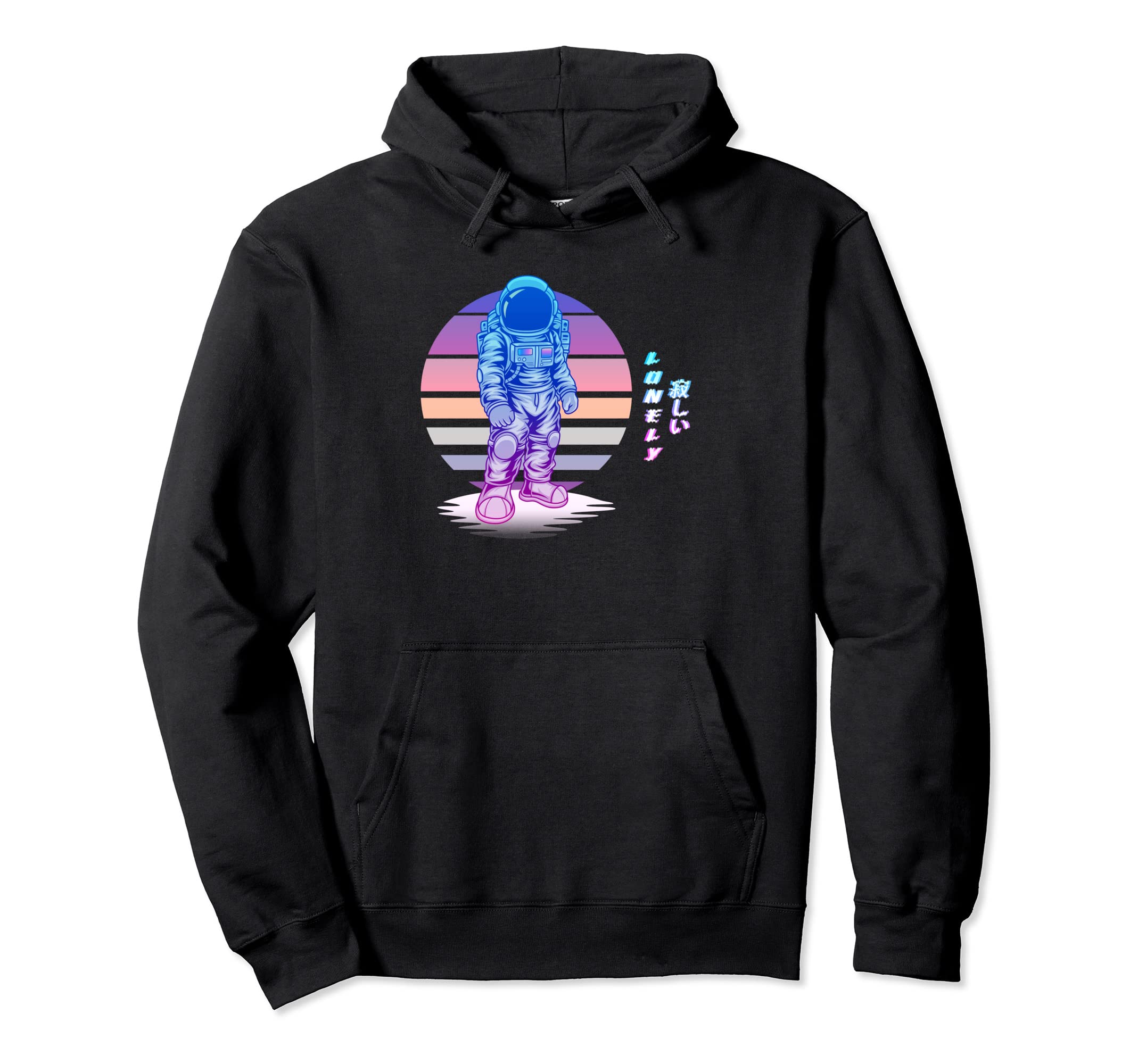 Lonely Aesthetic Vaporwave 90S Hoodie - Custom Art Print for Adults - T-Shirt, Sweatshirt, Hoodie