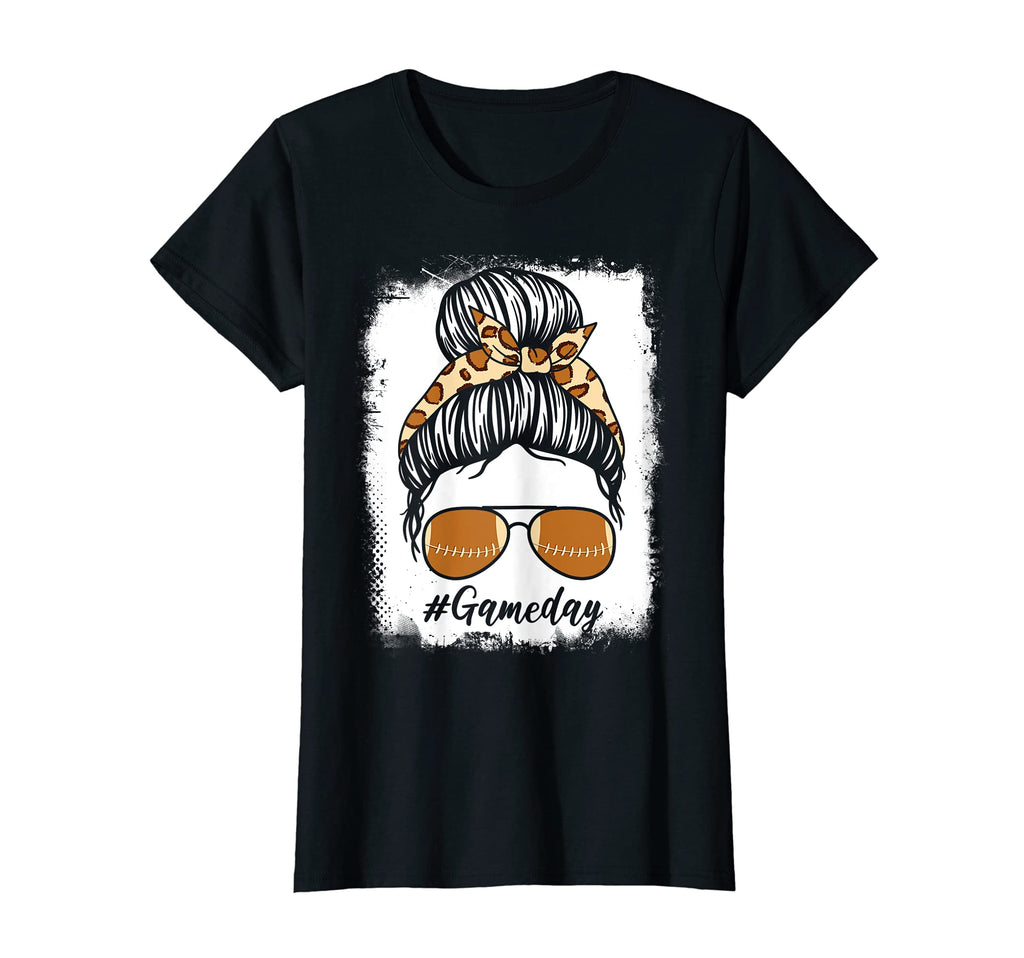 Womens Bleached Leopard Messy Bun T-Shirt - Custom Art Print Men Women - T-Shirt, Sweatshirt, Hoodie