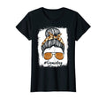 Womens Bleached Leopard Messy Bun T-Shirt - Custom Art Print Men Women - T-Shirt, Sweatshirt, Hoodie