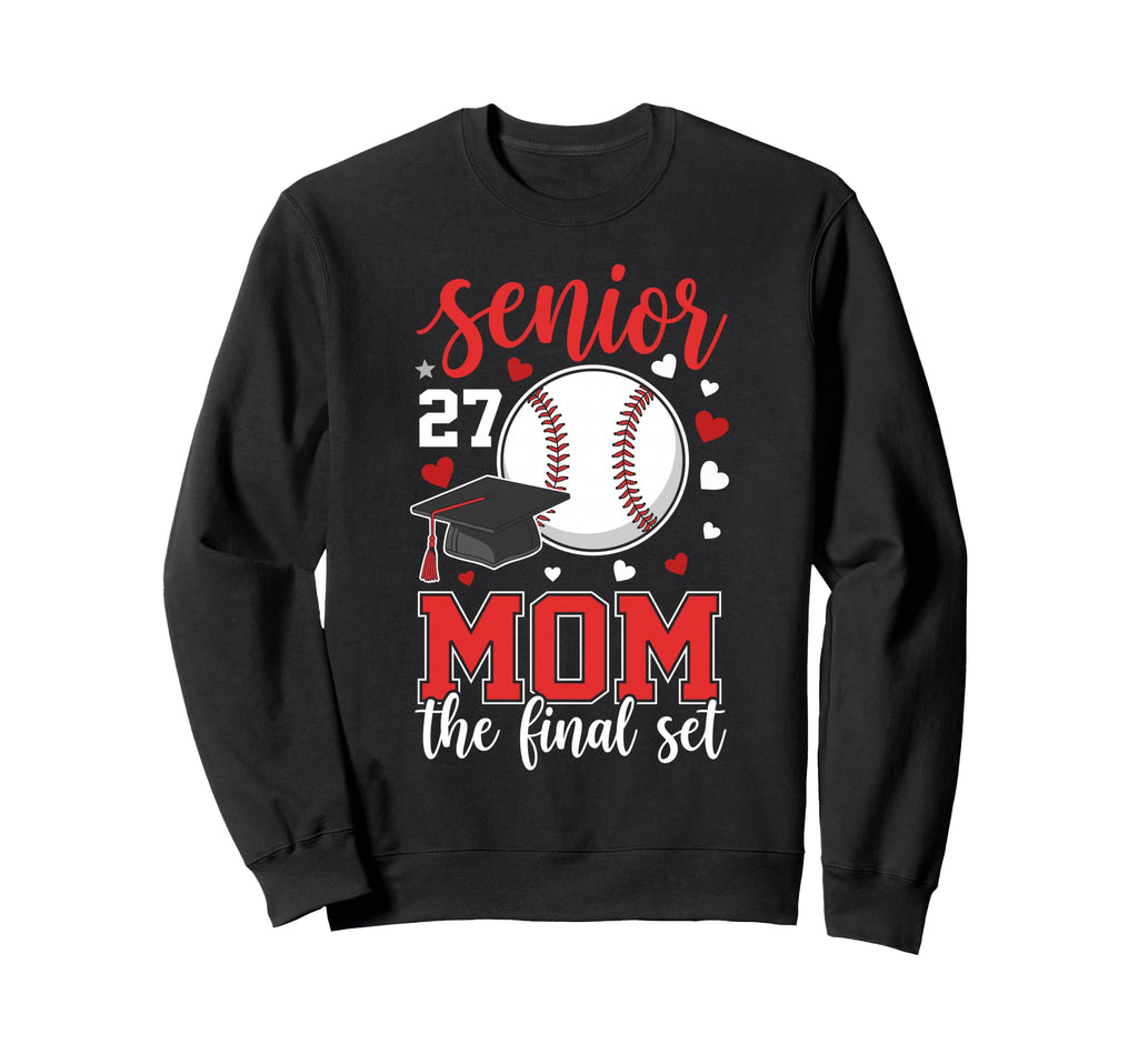 Baseball Senior 2027 Mom Final Sweatshirt - Custom Art Print for Adults - T-Shirt, Sweatshirt, Hoodie