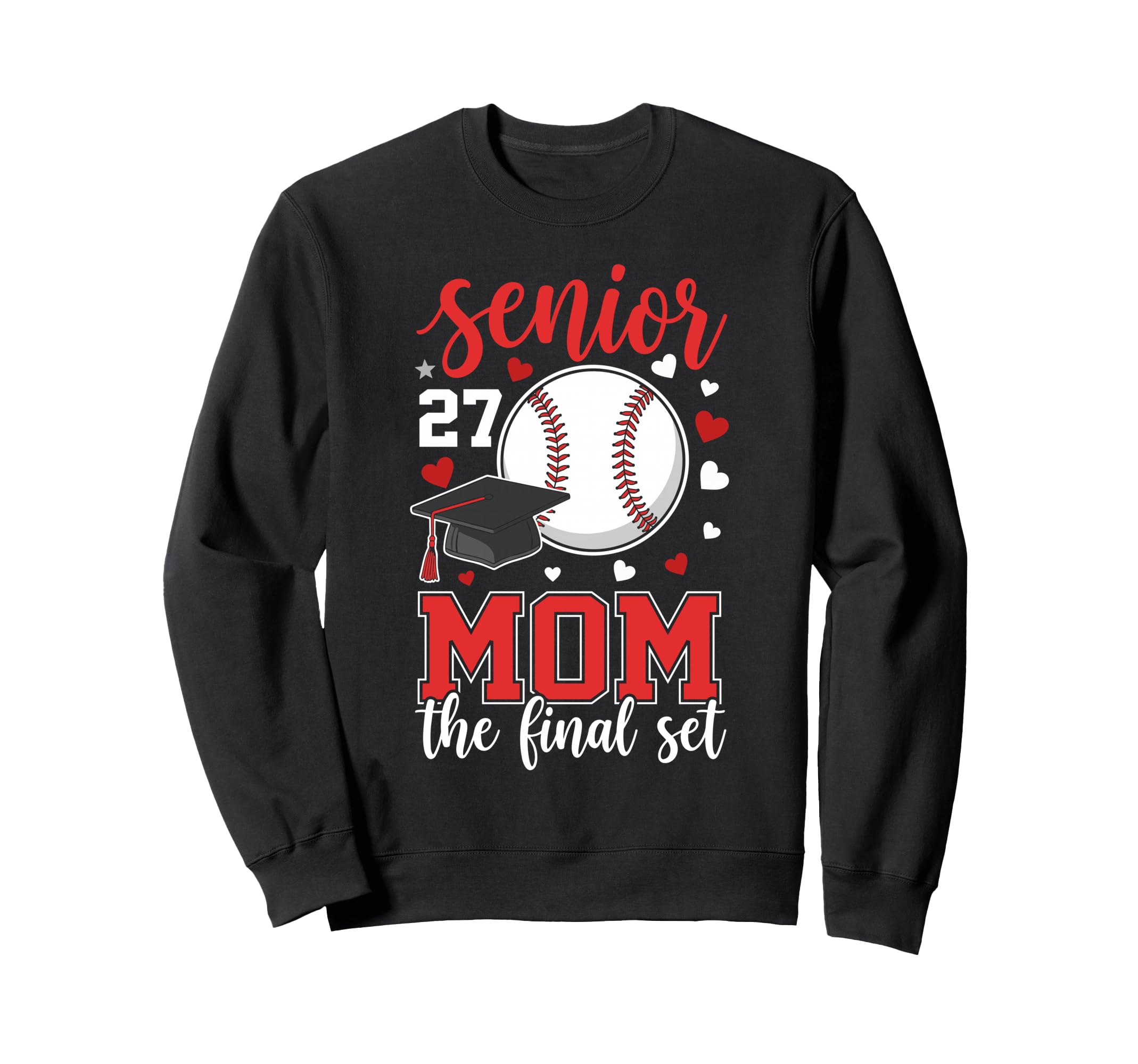 Baseball Senior 2027 Mom Final Sweatshirt - Custom Art Print for Adults - T-Shirt, Sweatshirt, Hoodie