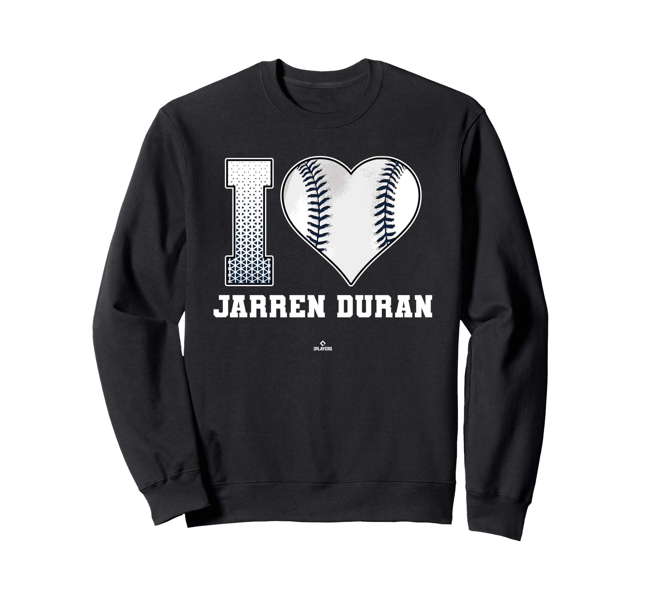 I Heart Baseball Stitch Jarren Sweatshirt - Casual Everyday Wear Unisex - T-Shirt, Sweatshirt, Hoodie