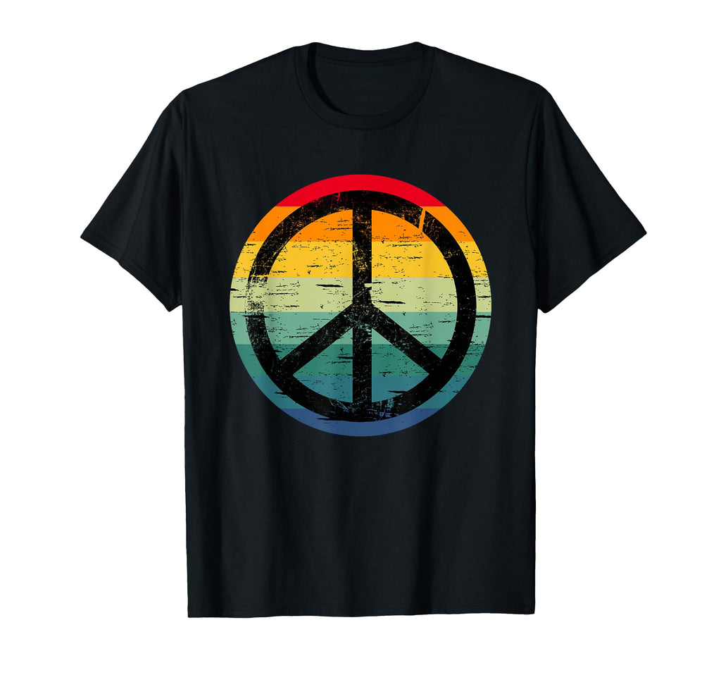 Distressed Peace Sign T-Shirt - Graphic Print Unisex - T-Shirt, Sweatshirt, Hoodie