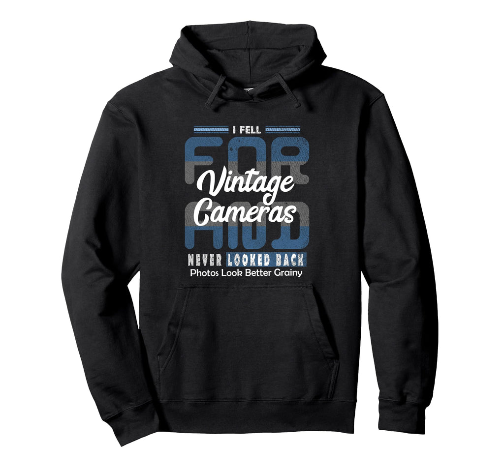 I Fell Cameras Quirky Love Pun Hoodie - Trendy Graphic for Adults - T-Shirt, Sweatshirt, Hoodie