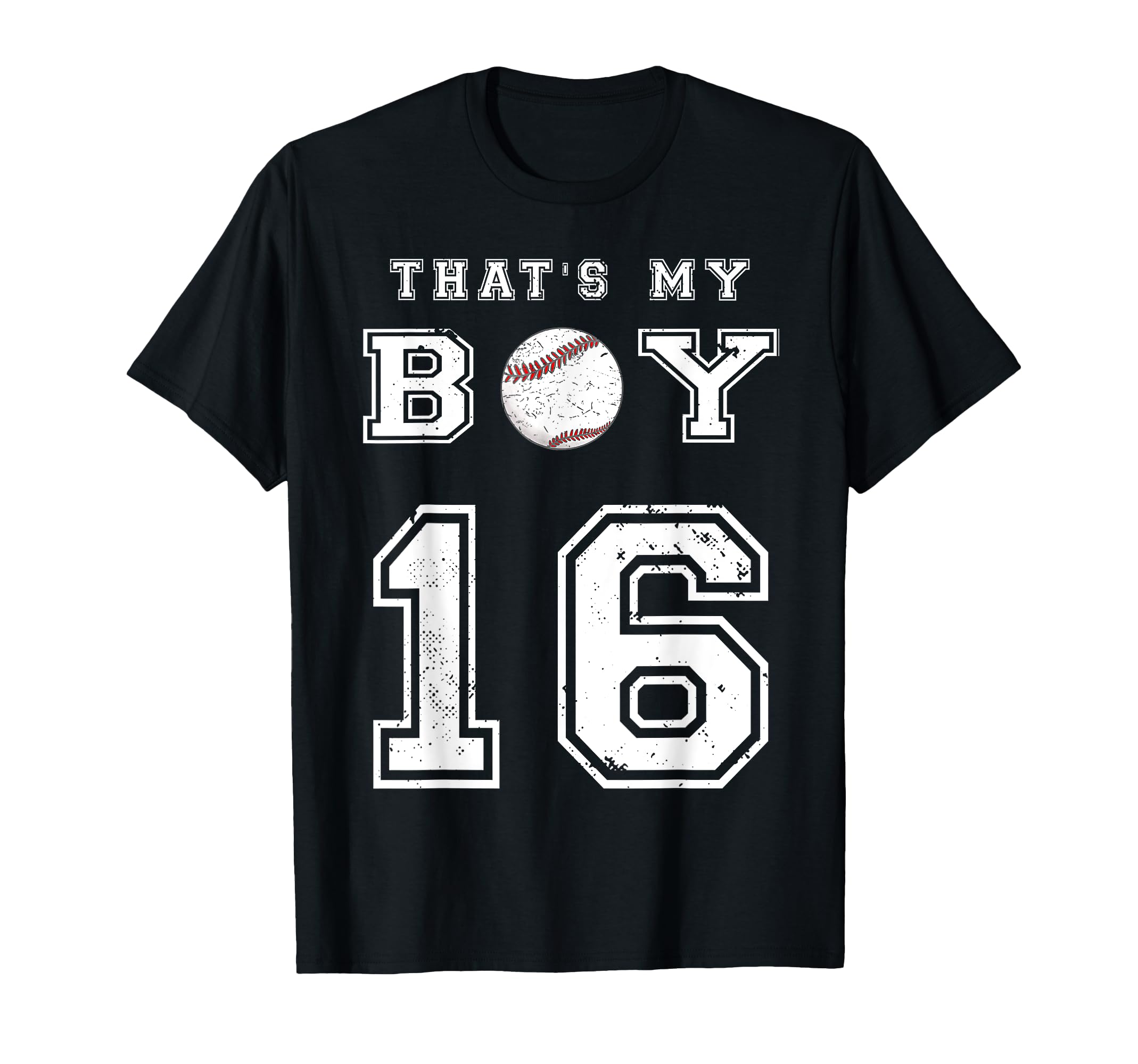 Thats My Baseball 16 Jersey Number Mom T-Shirt - Unique Graphic for Adults - T-Shirt, Sweatshirt, Hoodie