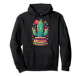 Happy Cactus Serape Succulent Plant Hoodie - Aesthetic Graphic Unisex - T-Shirt, Sweatshirt, Hoodie