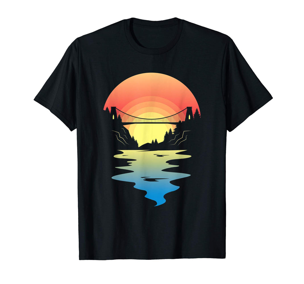Bristol Bridge Sunset Bristol T-Shirt - Novelty Apparel Men Women - T-Shirt, Sweatshirt, Hoodie