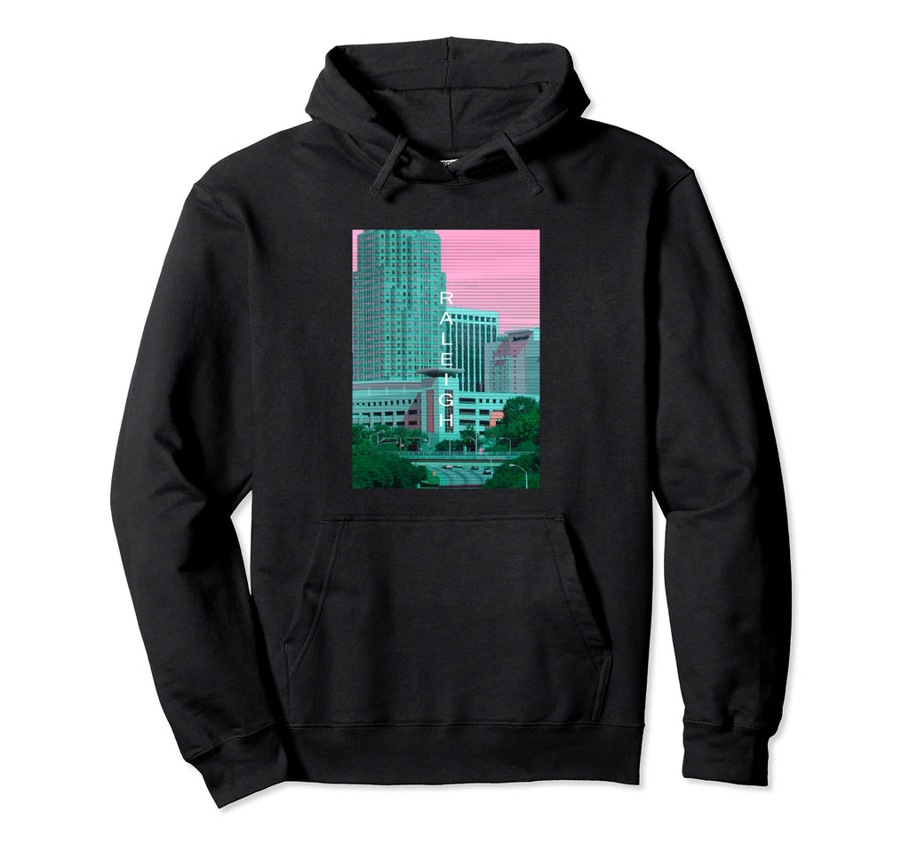 North Carolina Vaporwave Aesthetic Hoodie - Graphic Print for Adults - T-Shirt, Sweatshirt, Hoodie