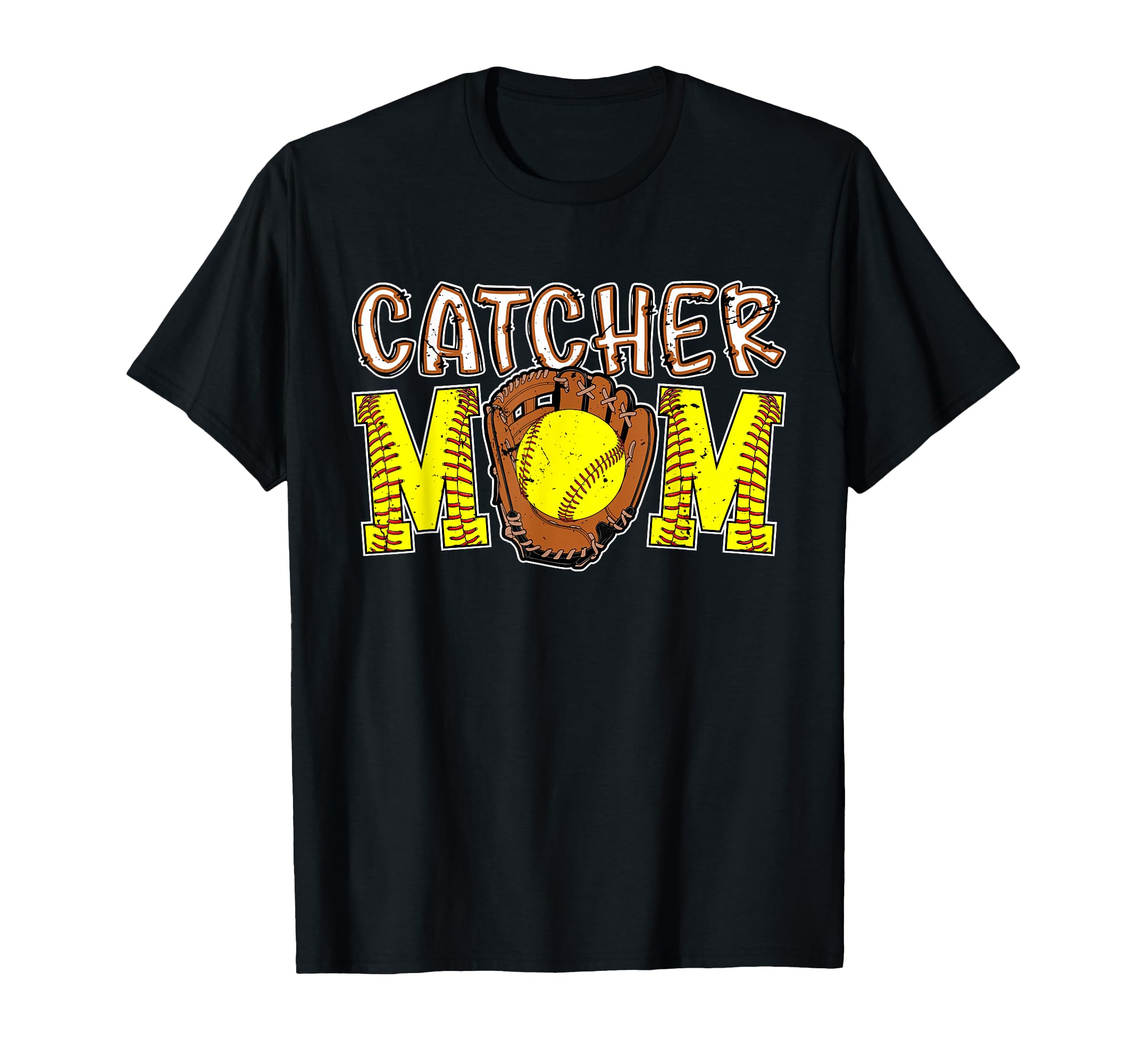 Catcher Mom Softball Catcher Mom T-Shirt - Trendy Graphic for Adults - T-Shirt, Sweatshirt, Hoodie