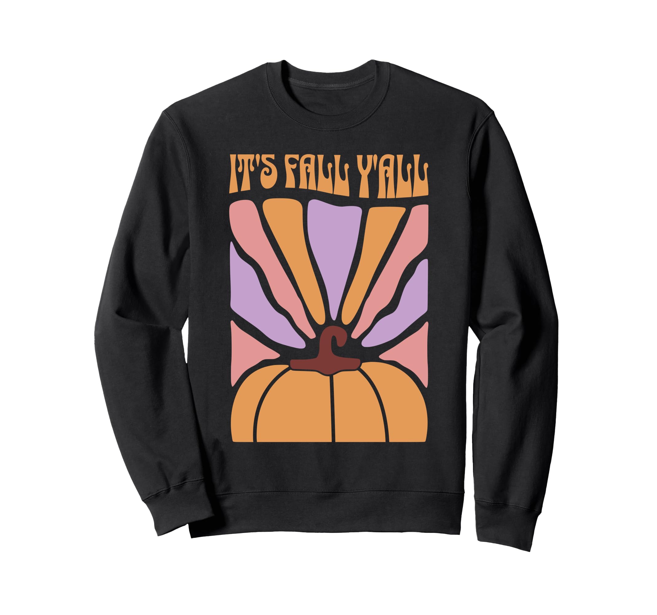 Its Fall Yall Boho Floral Pumpkin Sweatshirt - Trendy Graphic Unisex - T-Shirt, Sweatshirt, Hoodie