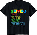 Official Eat Sleep Dash Repeat Apparel - Adult & Kids T-Shirts, Sweatshirts & Hoodies apparel design preview 1